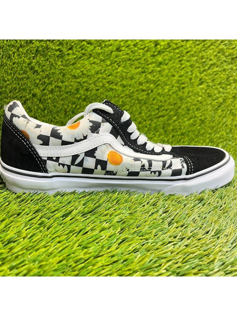 VANS Old Skool Womens Size 9 Mens 7.5 Black White Athletic Skate Shoes Sneakers - Picture 4 of 10